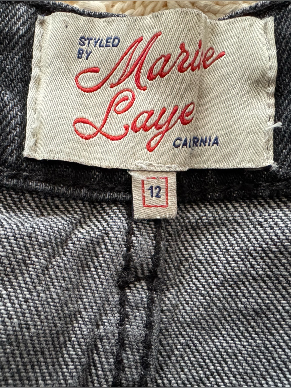 Marine Layer Charlie Denim Straight Leg Pant Denim Jeans Women’s size 12 - Picture 10 of 13